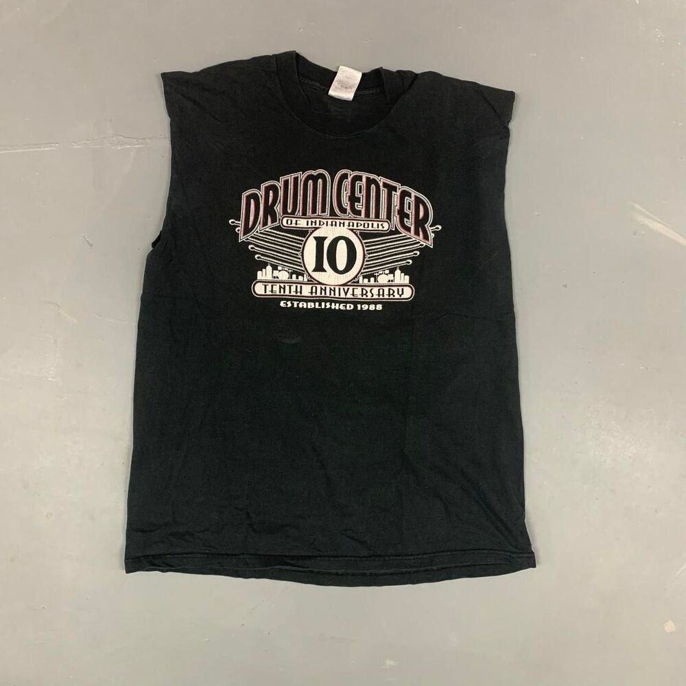 Hanes Men's Black and Grey Vest
